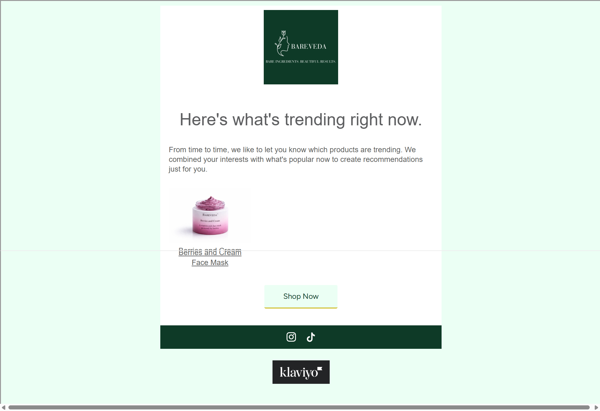 Trending products email